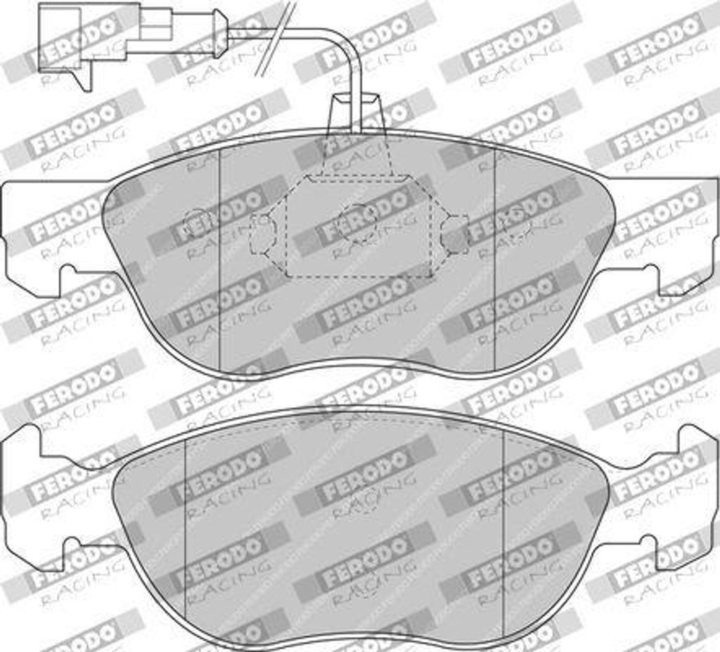 FERODO RACING Bremsbeläge Satz Vorne Bremsklötze für FIAT Produktbild 