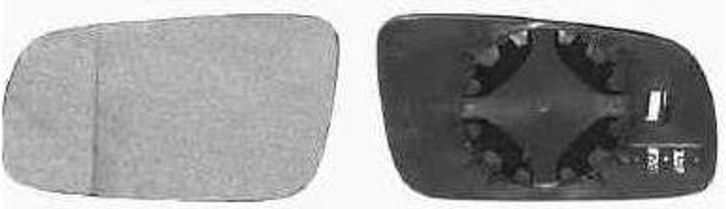 Van Wezel Außenspiegelglas rechts beheizbar für VW Lupo Passat