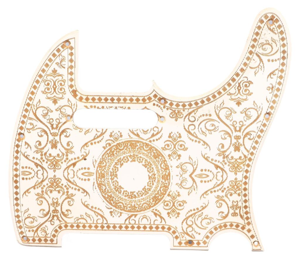 Schlagbrett für Akustikgitarre, PVC, robust, kratzfest, für E-Gitarre, passend für TL Guard Plate GQ233, weiß, geschnitzt