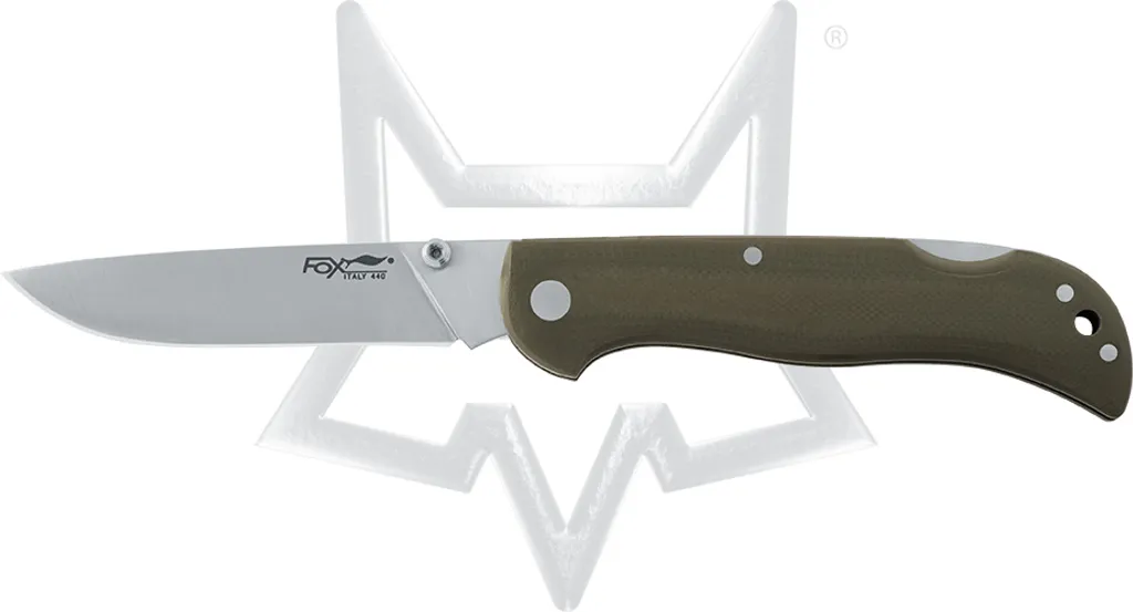 Couteau de poche durable FOX lame 440C satinée contre la rouille