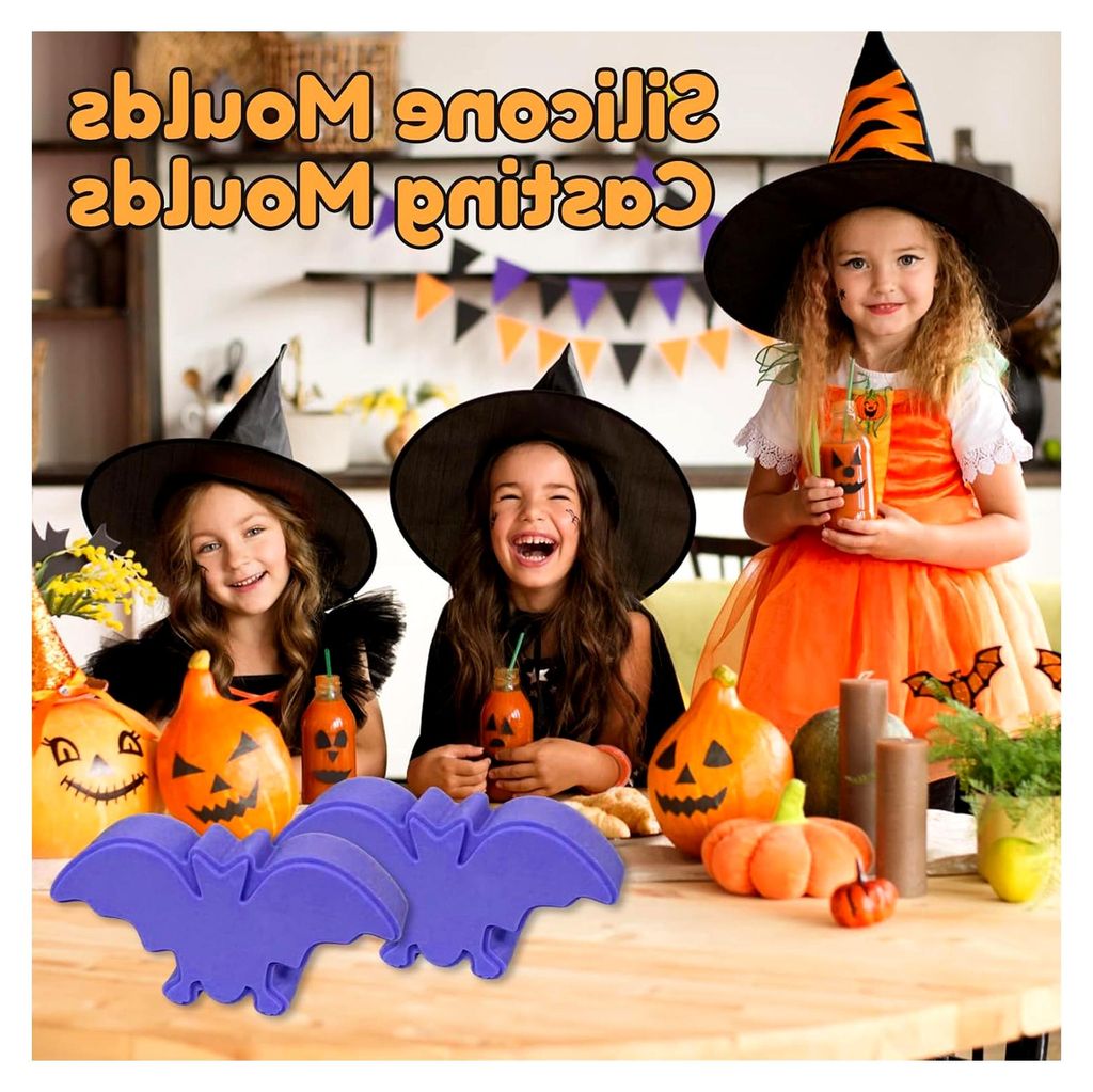 Silikonformen für Herbst und Halloween, kleine Kerzen Silikonformen für DIY, Pralinen, Kerzen und Dekoration