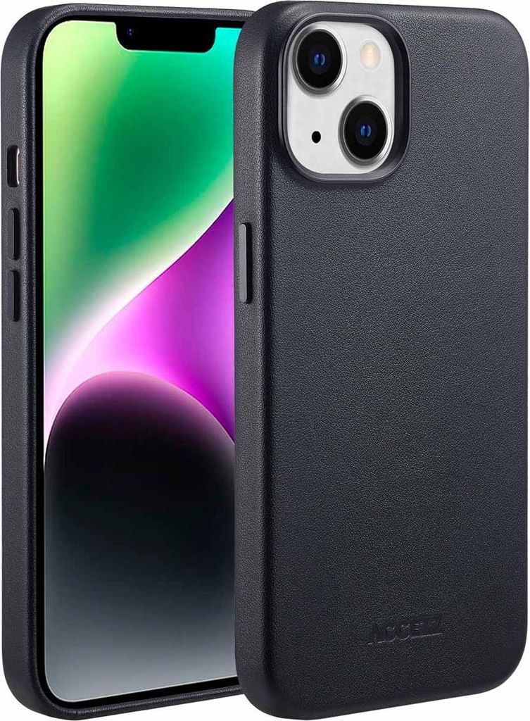 Accezz MagSafe Leather Backcover voor de Apple iPhone 14 - Zdjęcie produktu 
