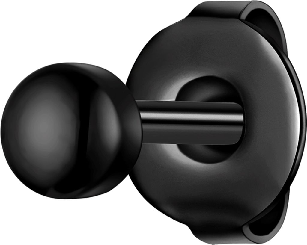 Ohrstecker Edelstahl schwarz