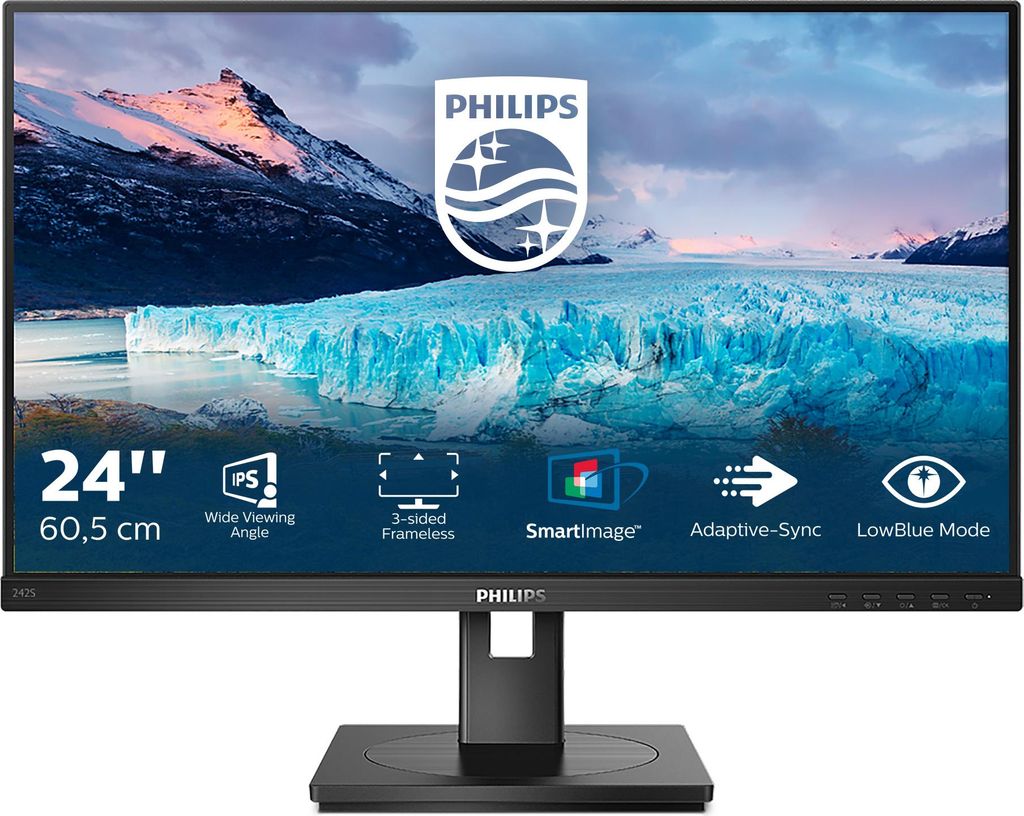 Philips S Line 242S1AE/00 Display LED 60,5 cm (23,8") 1920 Immagine del prodotto 