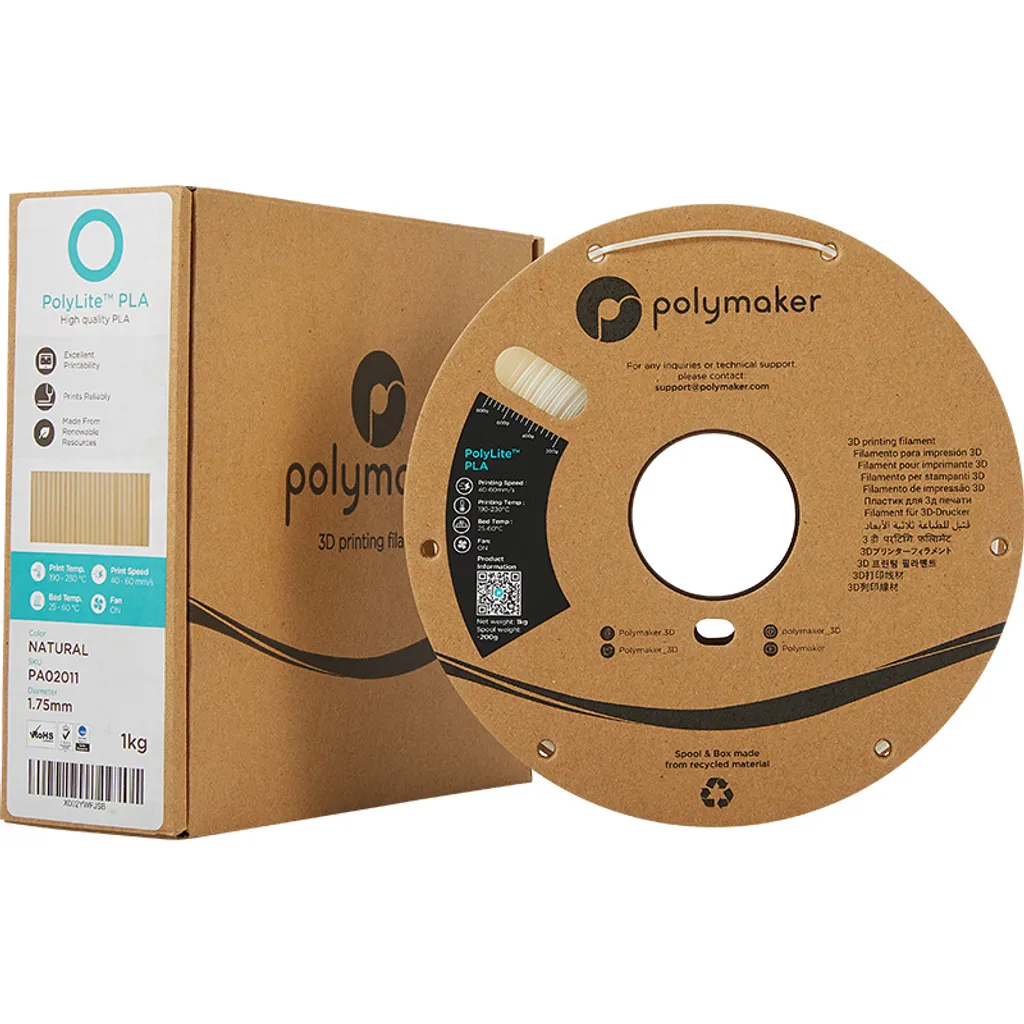 Filament PLA 1.75mm Polymaker PolyLite Silk Teal pour création en 3D - 9
