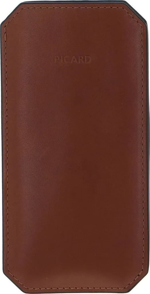 Étui de Protection Toscana PICARD en Cuir Camel avec Fermeture Aimant