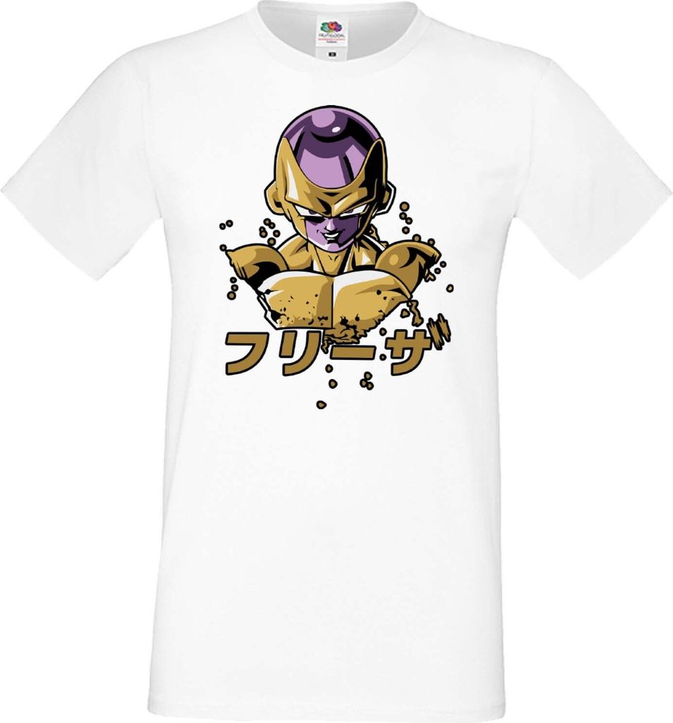 Herren T-Shirt Anime Manga Dragon Anime Manga Ball Z Frieza 01 Frieza Dbz, Man XL / Weiß