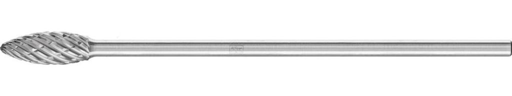 PFERD TOOLS Hartmetall Hochleistungsfrässtift STEEL Flamme B Ø 12x30mm Schaft-Ø 6x150mm für Stahl