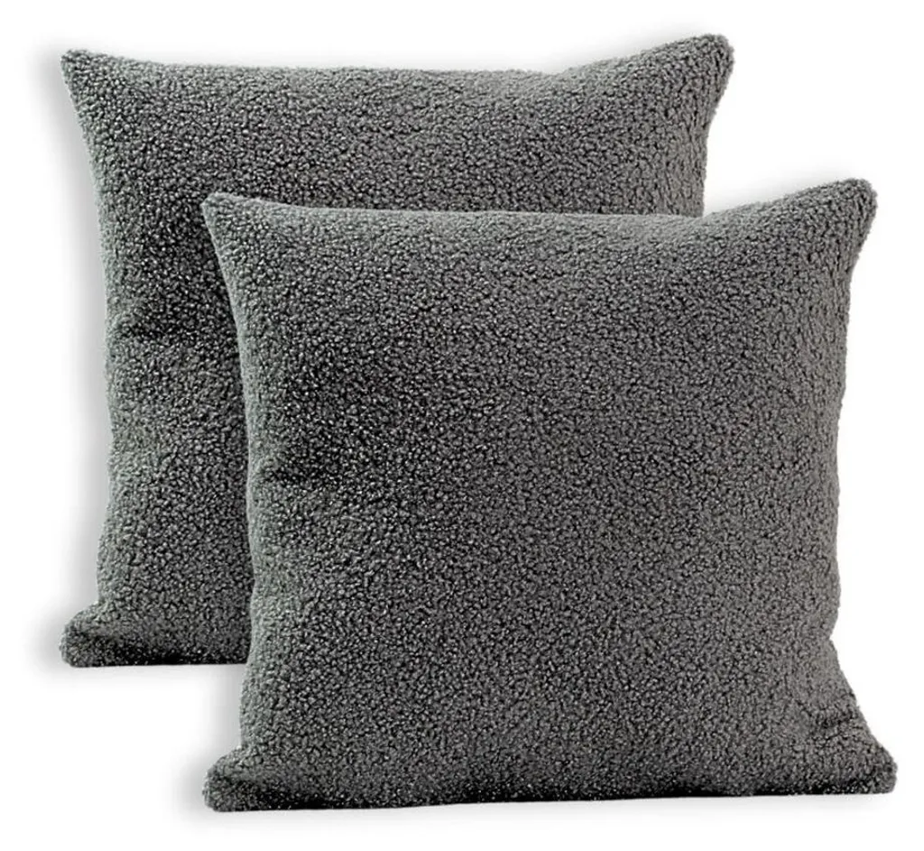 Coussin de salon Graphite Lumali 45x45 cm pour décorer votre canapé gris