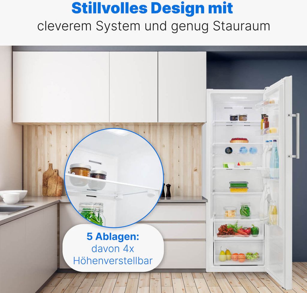 Bomann® Kühlschrank ohne Gefrierfach 322l / 172cm / mit Produktbild 6