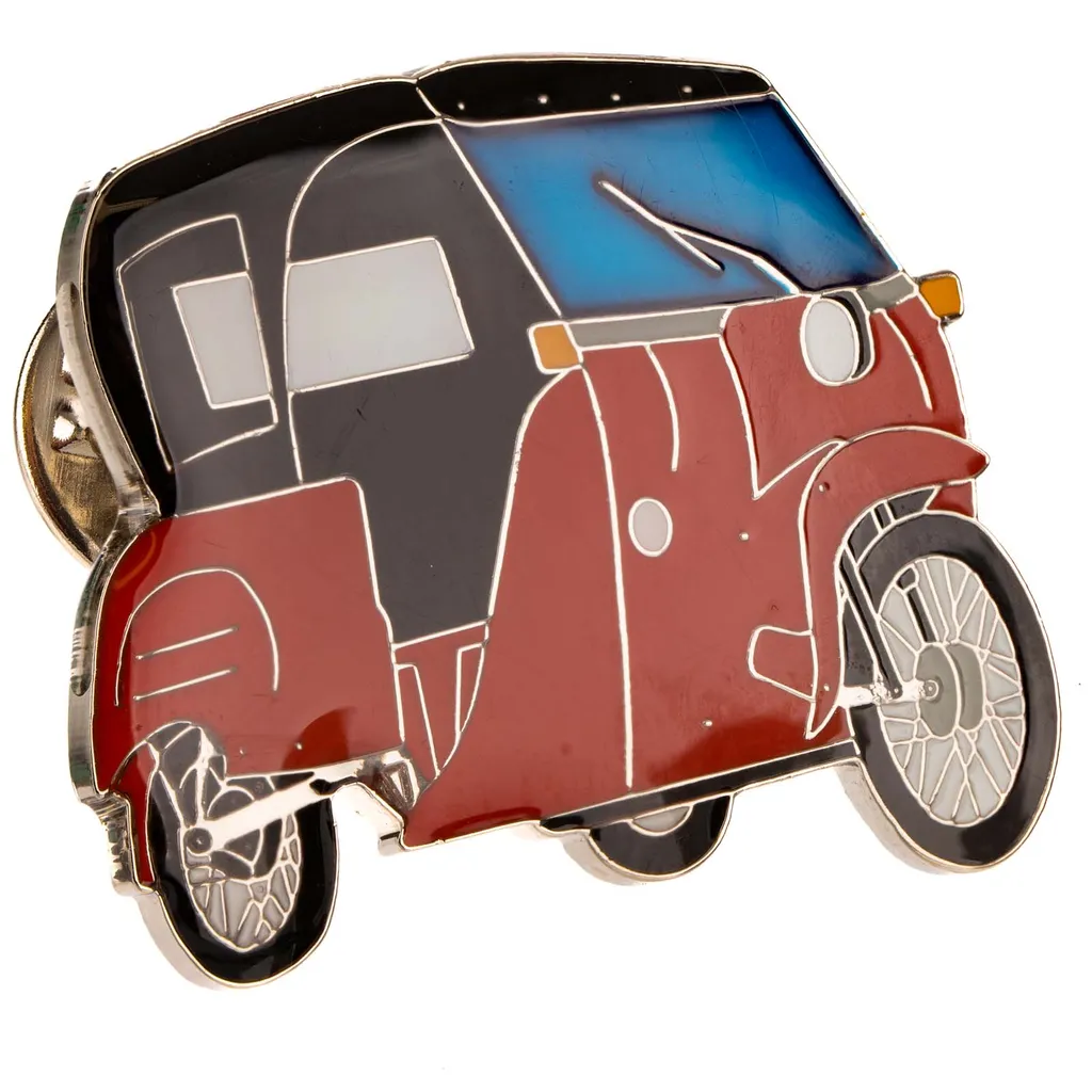 Spilla Simson Pin Duo 4/2 Rosso - Accessorio Originale per Fan MZA - 5