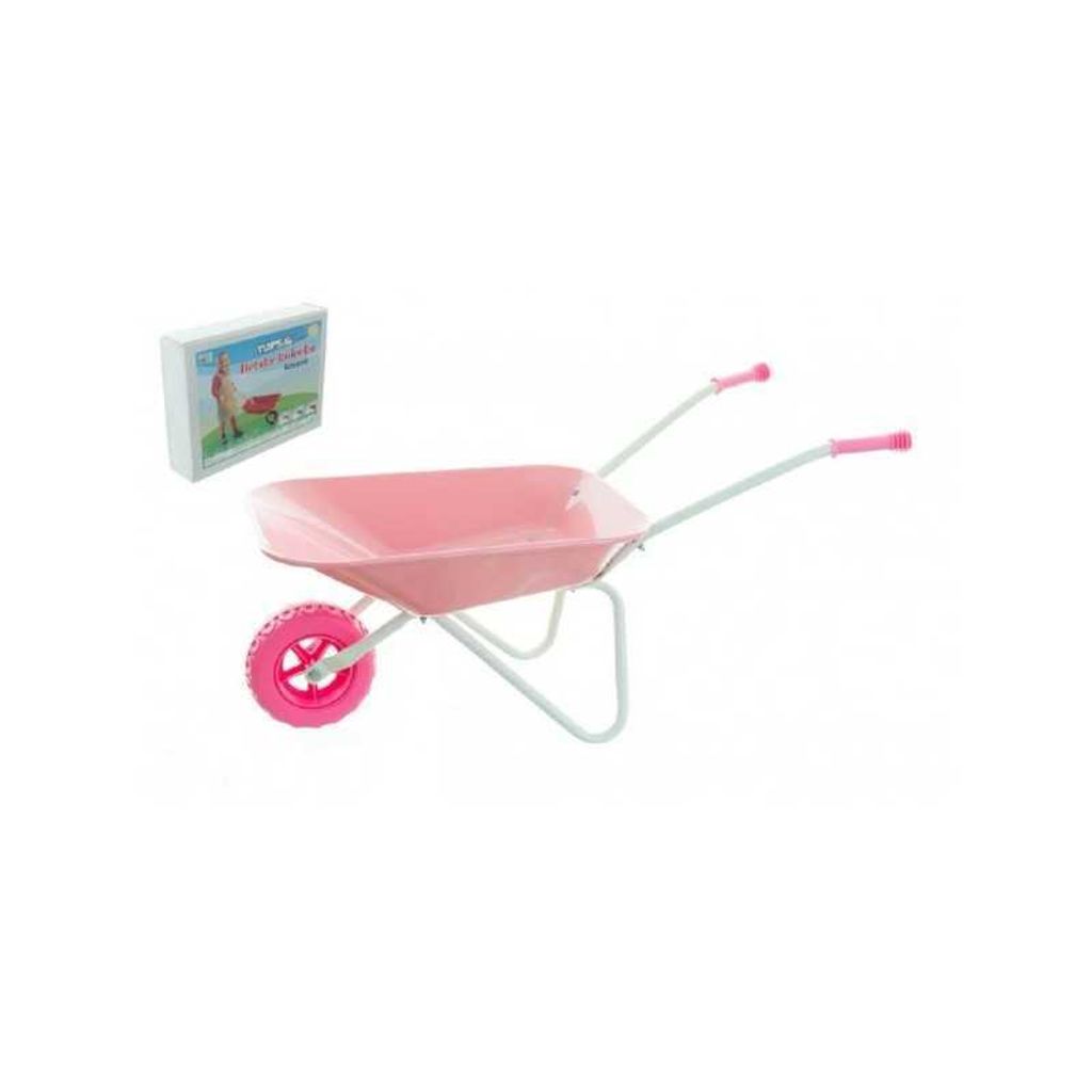Metall Schubkarre Yupee groß rosa Produktbild 