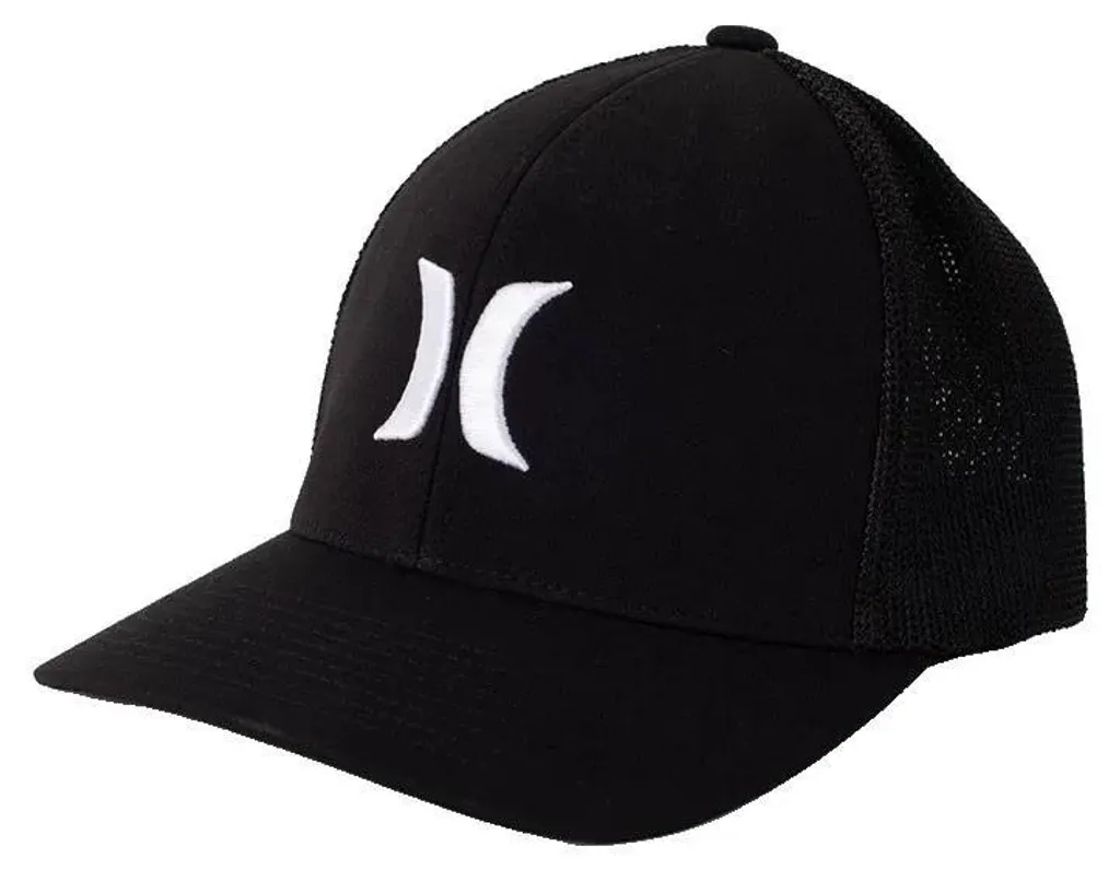 Casquette Hurley Laguna Icon Noir - Tissu Stretch Respirant S-M