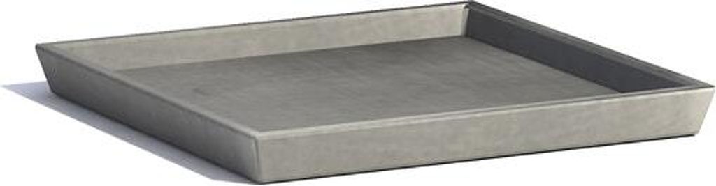 Permapack Ecopots Saucer Square, Untersetzer, Grau, 355 mm, 355 mm, 35 mm, 920 g