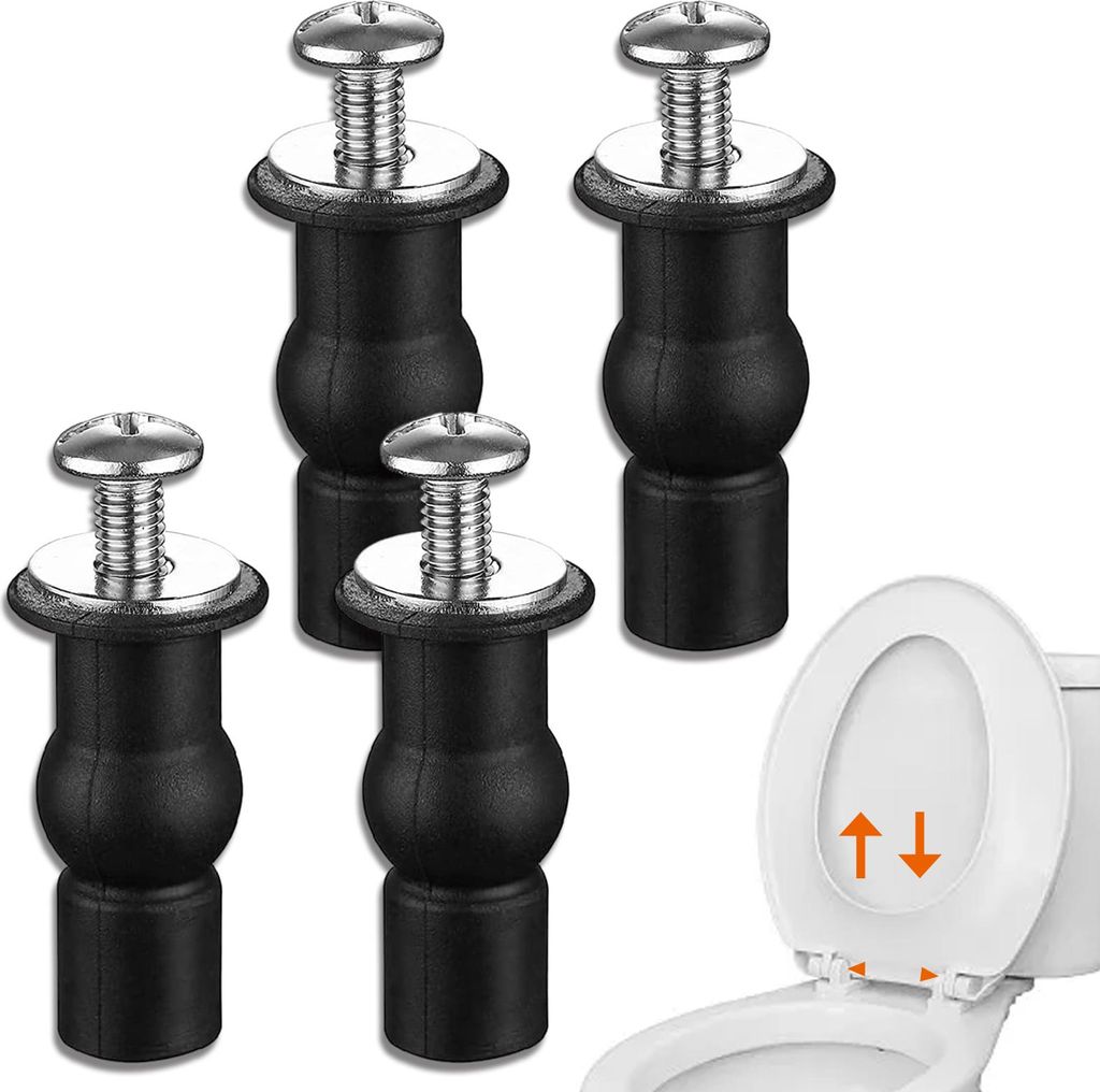 Toilettensitz-Schraubenbeschläge, 4er-Pack Produktbild 