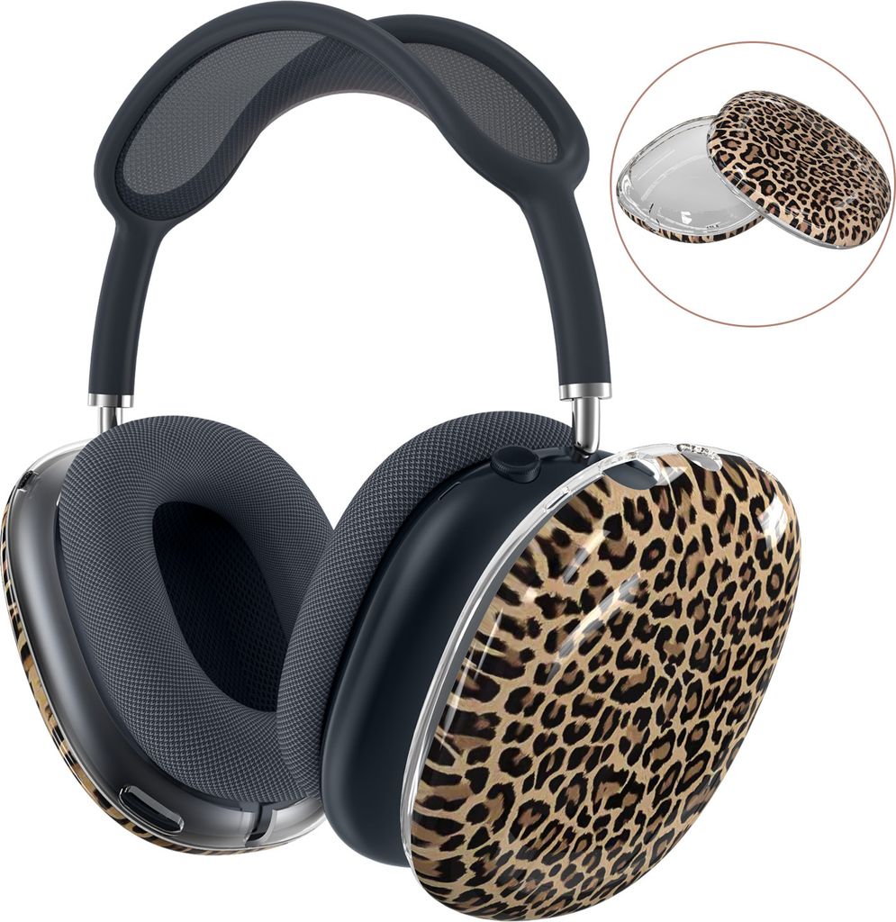 Hülle Kompatibel mit AirPods Max - Weiche TPU Ohrmuscheln Hülle – Panther