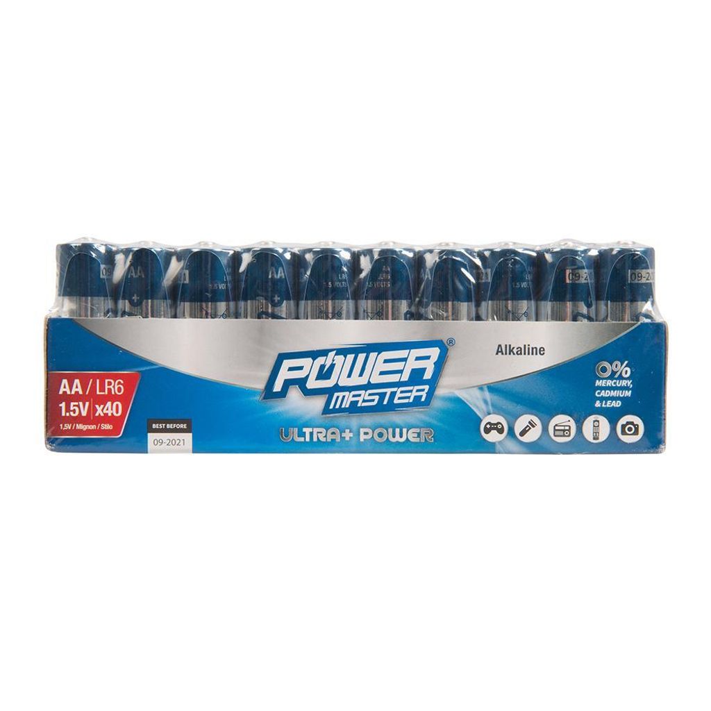 AA-Super-Alkali-Batterien, LR6, 40er-Pckg. 40er-Pckg.