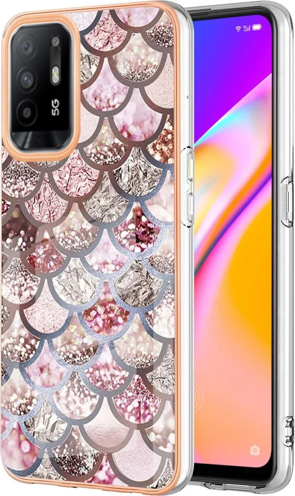 Cover Oppo A94 5G / A95 5G Fantasia Caffè - Accessorio Moda TPU