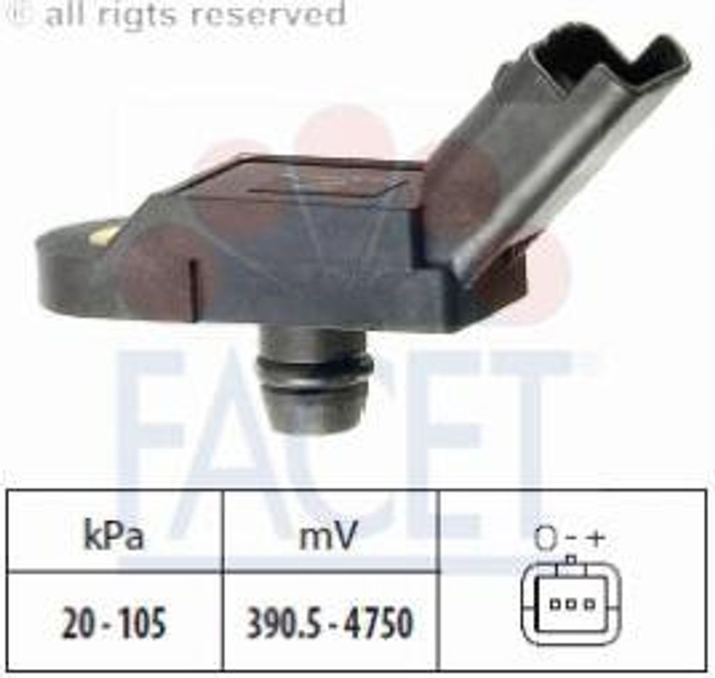 Facet Luftdrucksensor, Höhenanpassung 10.3005