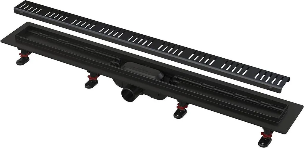 Canalina AlcaDrain 850mm Nera - Il Meglio per la tua Doccia Moderna