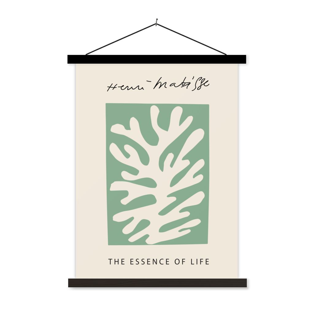 MuchoWow Textilposter Kunst - Natur - Formen - Abstrakt - Henri Matisse 40x53 cm mit schwarzem Rahmen - Abbildung