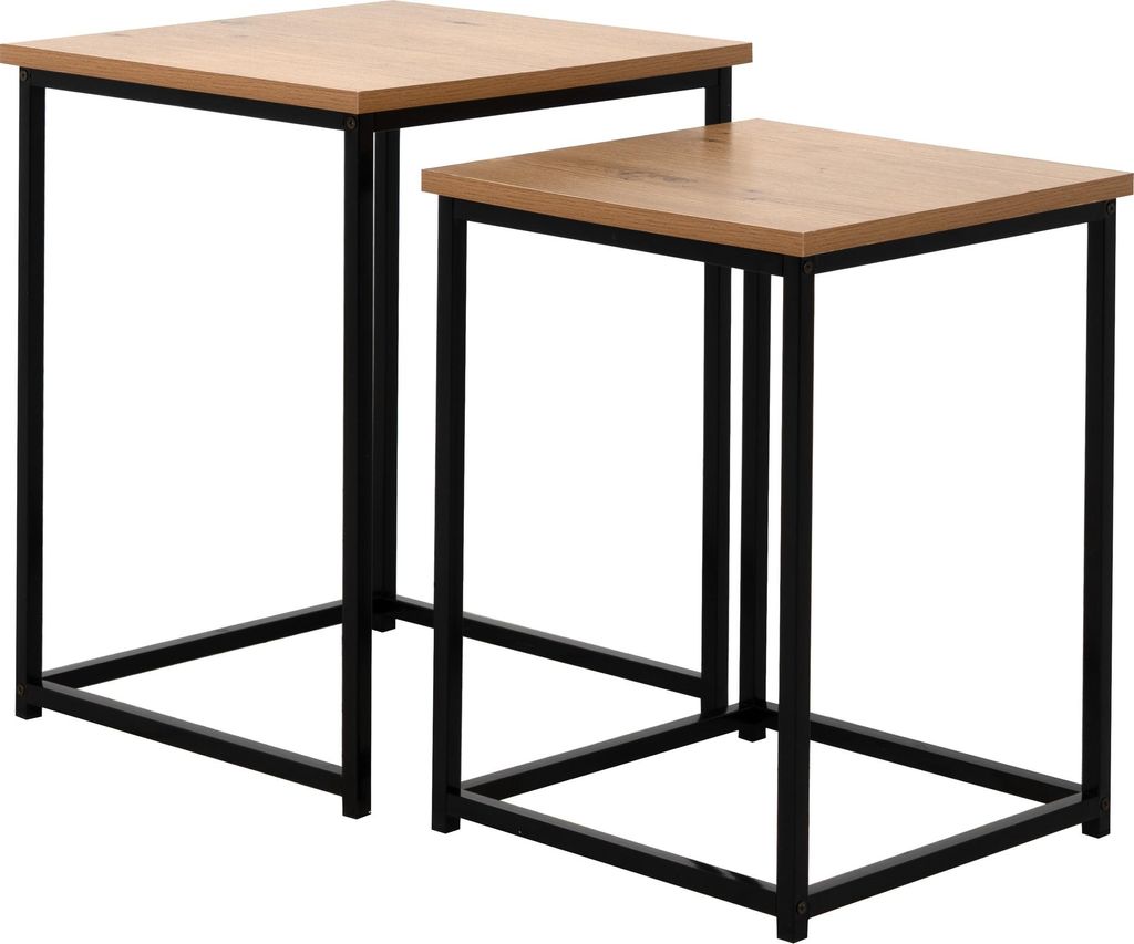 Satztisch >Trelleborg< (2er-Set) Artisan / schwarz - 40x50x40 / 35x45x35cm