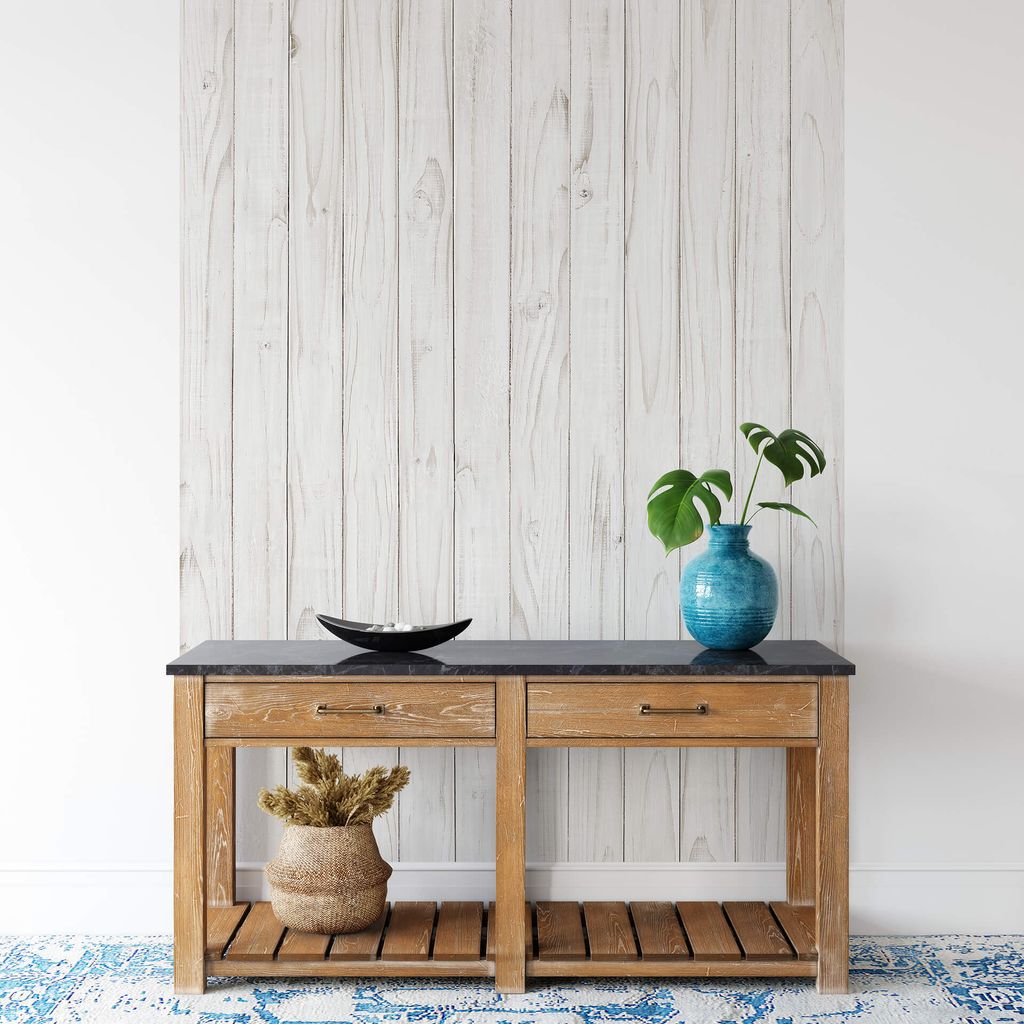 A.S. Création Vlies Fototapete Holz White Wooden Wall DD119105 Designwalls 2.0