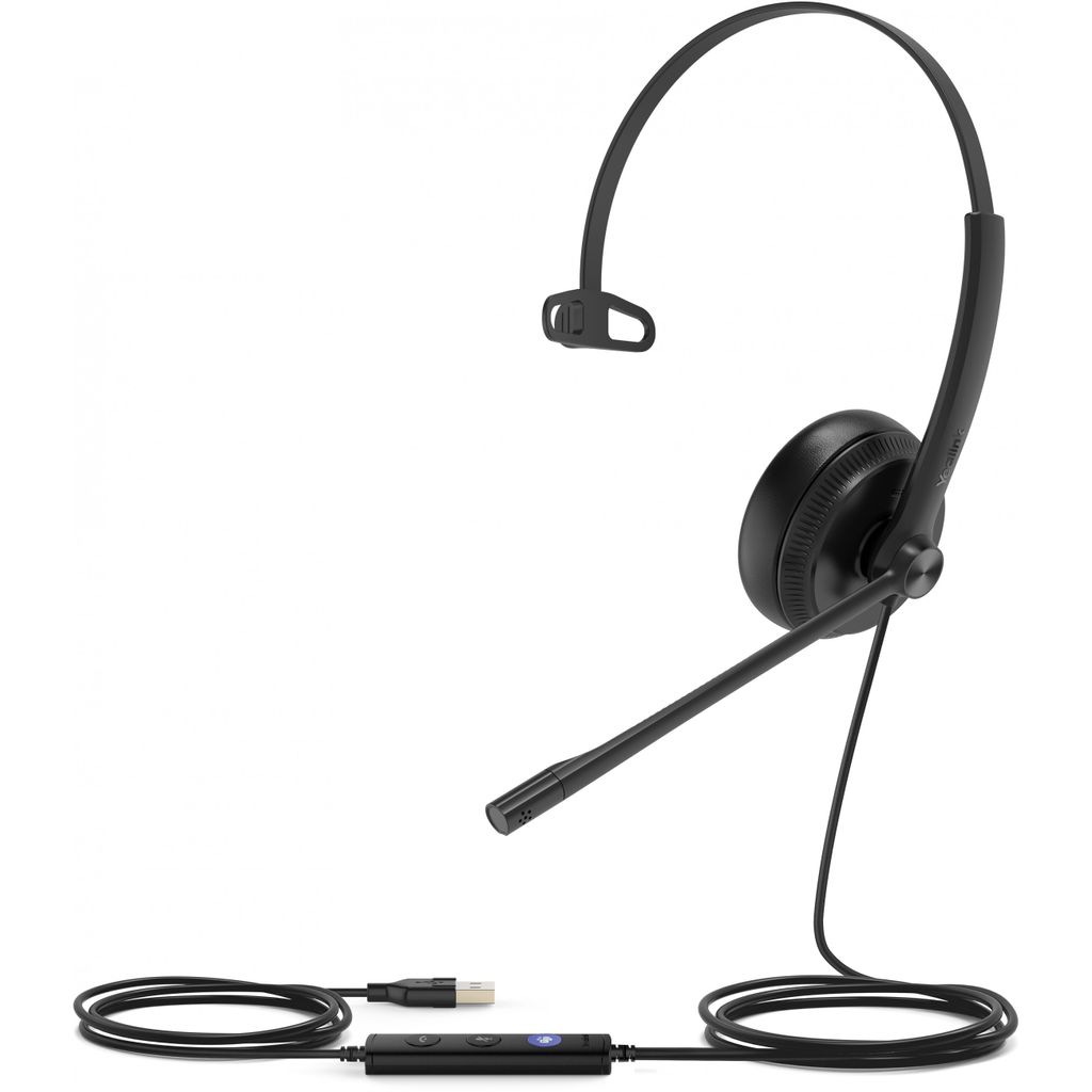 Yealink UH34 Mono UH34 MONO TEAMS Kopfhörer & Headset Verkabelt Kopfband Büro/Callcenter USB Typ-A Schwarz