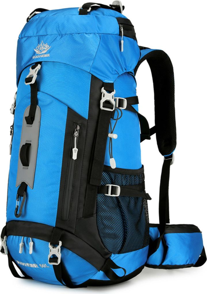 Wasserdichter Rucksack-Bergsteigerrucksack, 60 l, Wanderrucksack, grosses Fassungsvermoegen, Camping-Rucksack