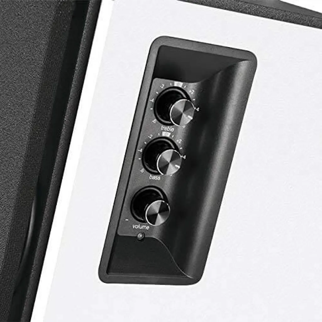 Edifier Studio R1700BT Enceintes 2.0 Bluetooth Blanc et Argent Design