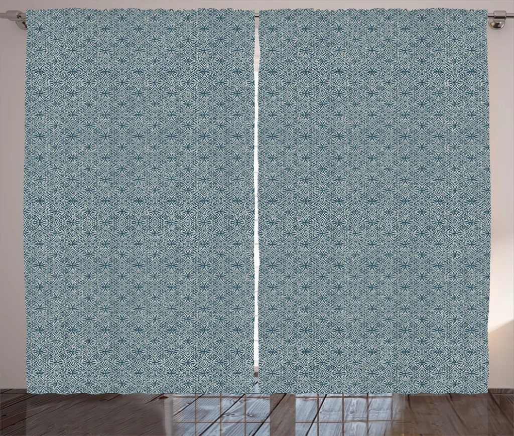 Tenda Soggiorno Verde Acqua ABAKUHAUS 280x175 - Pronta all'uso