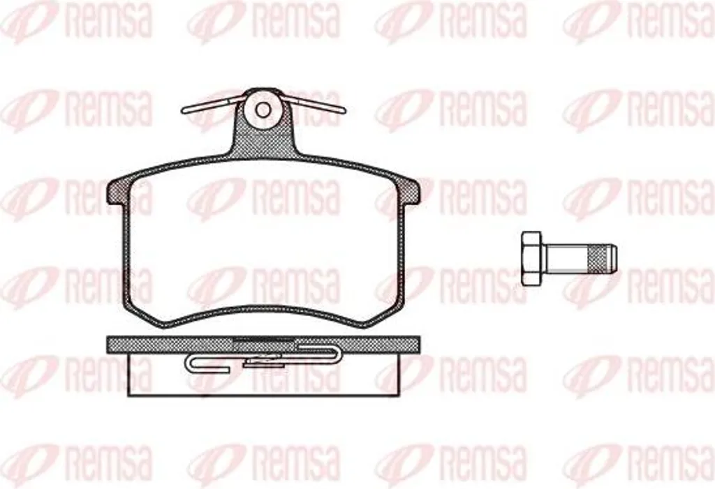 Plaquettes de frein REMSA 0135.00 haute résistance thermique OE 0060