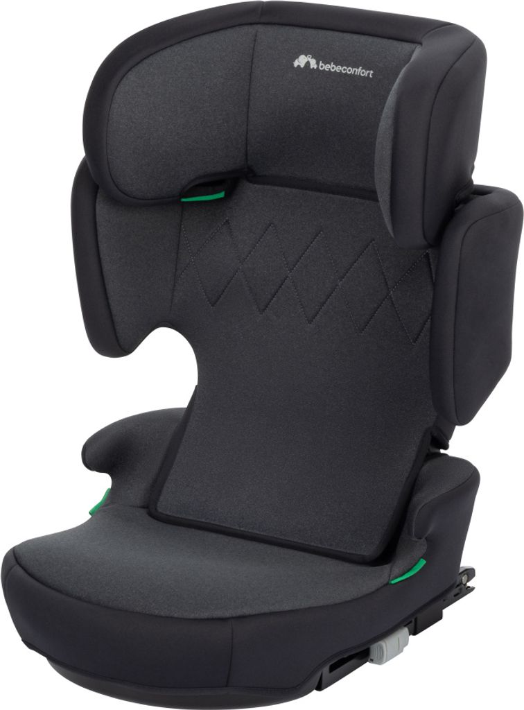 Bebeconfort Road Fix i-Size Sitzerhöhung, ISOFIX-Kindersitz, i-Size-Kindersitz, ab 3,5 Jahre bis zu 12 Jahren, 15-36 kg, 100-150 cm, Tinted Black