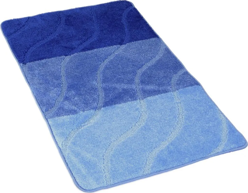 Tappeto Bagno Lana Blu Naturale - Ecologico e Termoisolante