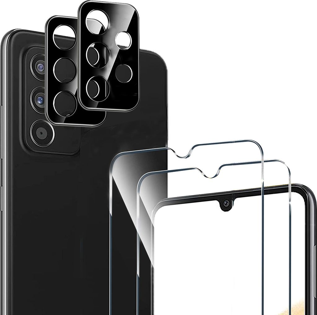 2X Schutzglas ( Display + Kamera ) für Samsung Galaxy A33 5G Panzerfolie Full 9H