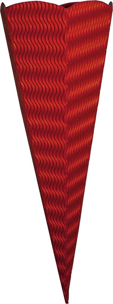 Goldbuch Schultüte 3D-Wellpapier rot - 41cm