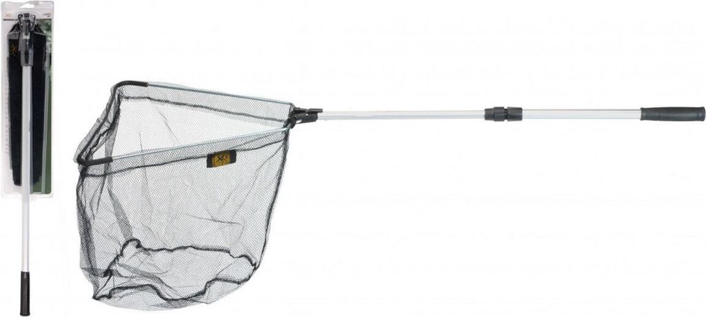 Kescher Teleskop bis 180cm Teich Angelkescher 40x40cm Trapez mit Teleskopstiel