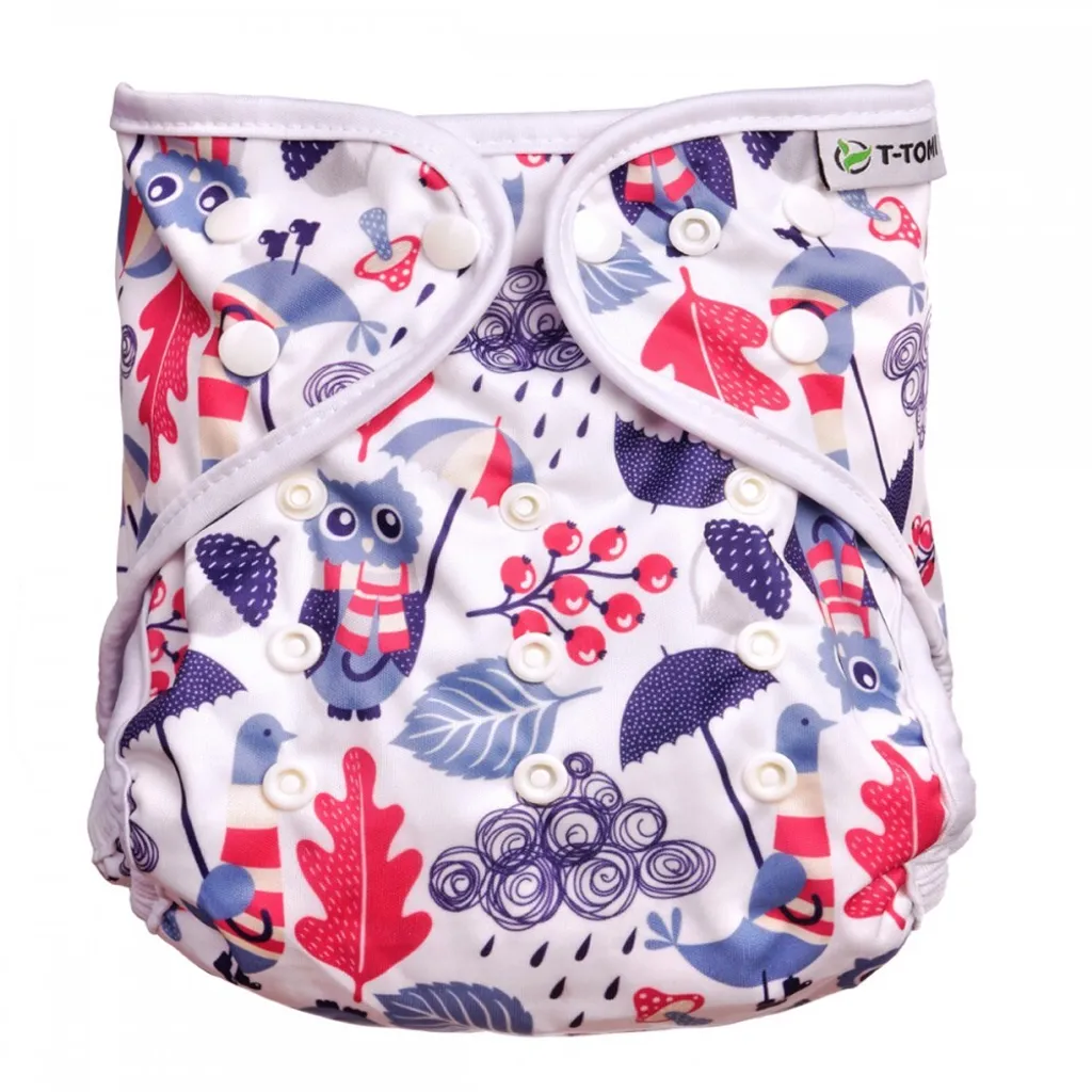 Top culotte hiboux imprimé ludique - Coton bio respirant sans couture