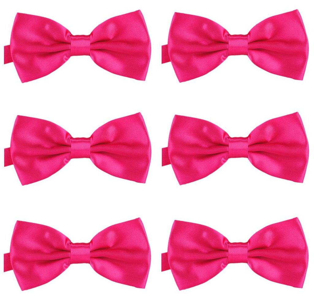 6er Set DonDon Herren Fliege 12 x 6 cm gebunden und Produktbild 
