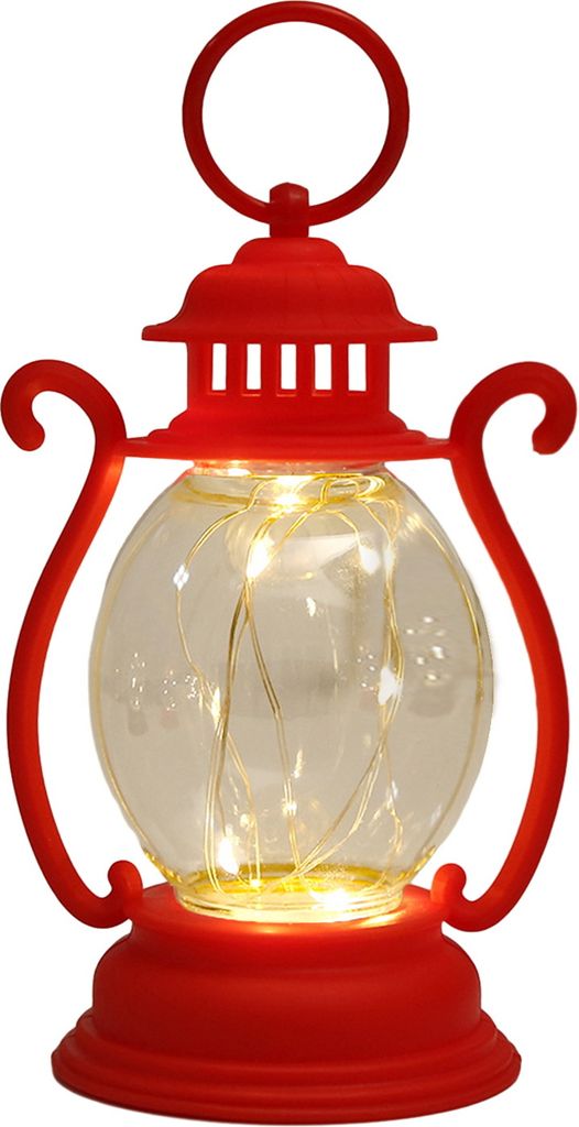LED-Hängelaterne im Retro-Stil mit Haken, sanfte Beleuchtung, batteriebetriebenes LED-Nachtlicht für den Schreibtisch, Party-Dekoration, Rot