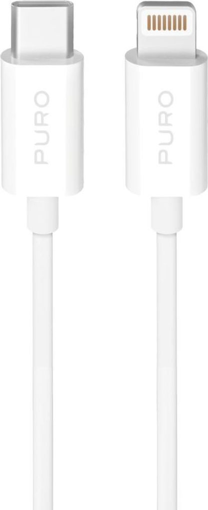 Puro TPE 20W USB-C - Lightning Kabel 2m - Weiß