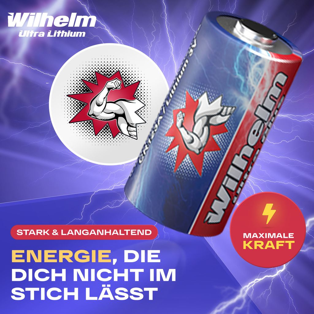 20 x CR123 WILHELM 3V Lithiumbatterie CR123A 123 CR Produktbild 
