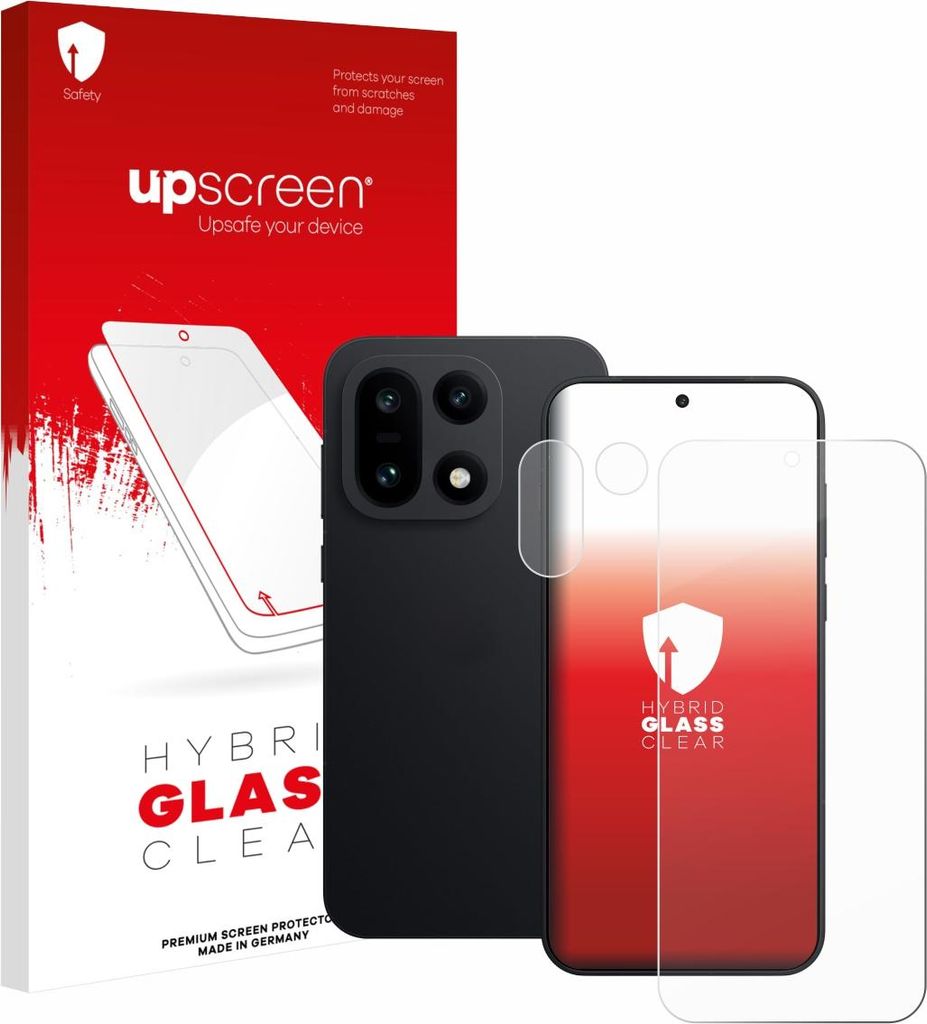 upscreen Schutzglas für OnePlus 15 (Display+Kamera) Schutzfolie Panzer Folie Glas Display Schutz klar