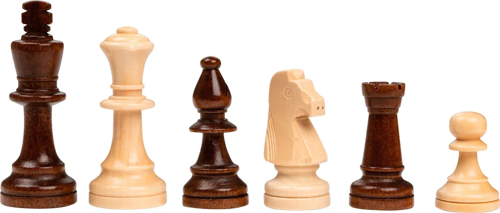Jeu d'échecs lesté Tunier KH 90mm avec cases FG de 50mm - 8