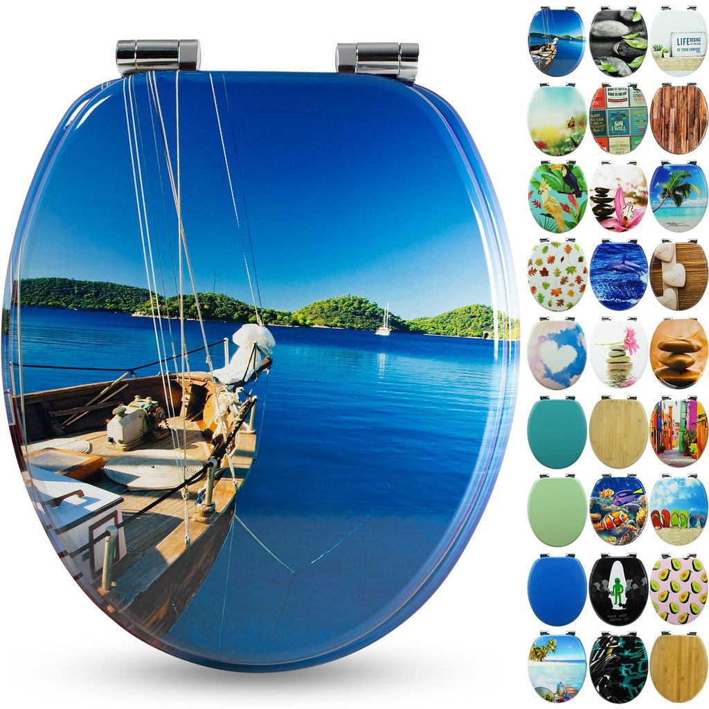 Sanfino® Premium WC Sitz "Boat" hochwertiger Produktbild 