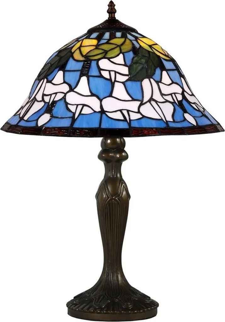 Lampe Tiffany Mosaïque de Verre - Finir avec l'Éclairage Trop Froid 59 cm
