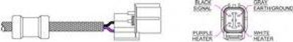 DELPHI Lambdasonde für HONDA CIVIC VI Hatchback (EJ, EK) Planarsonde Beheizt 375mm ES20322-11B1