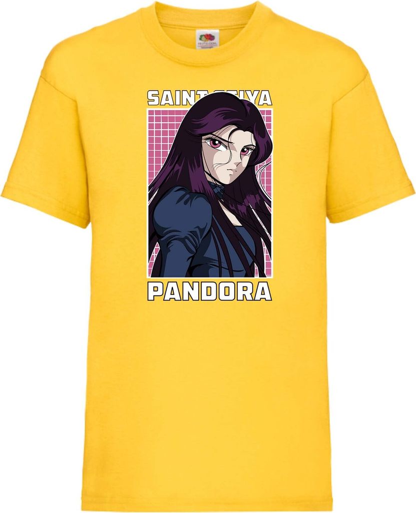 Kinder T-Shirt Saint Anime Seiya Pandora, 3-4 Jahr - 104 / Gelb