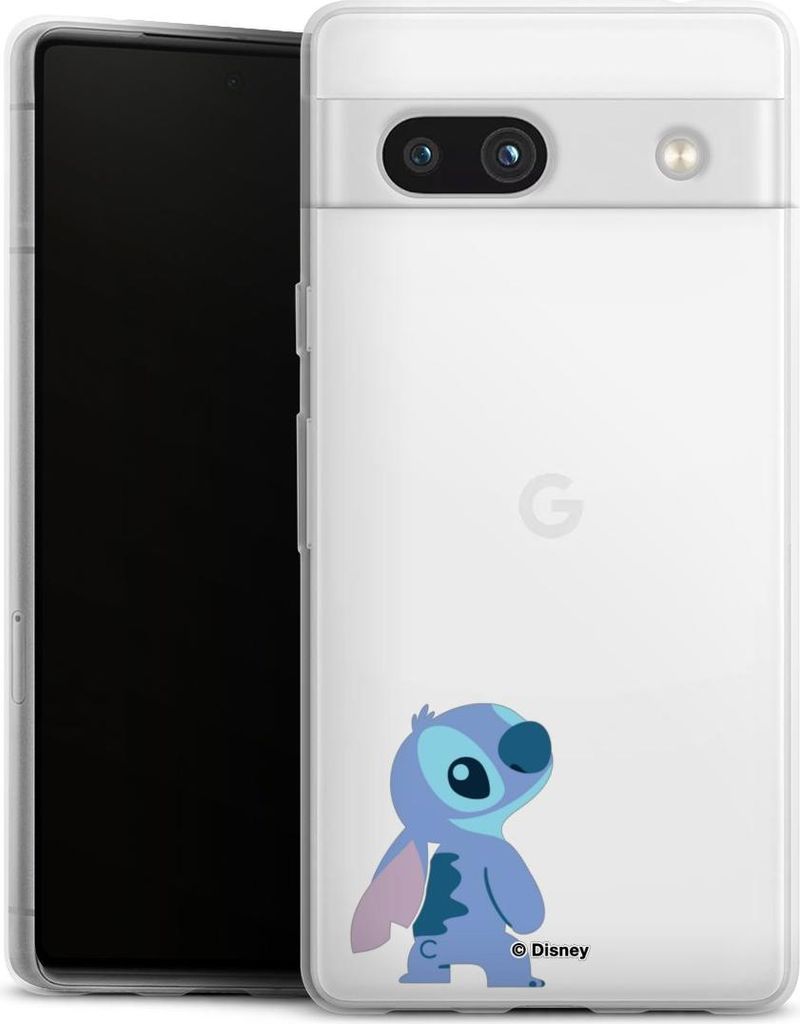 DeinDesign Slim Hülle für Google Pixel 7a Silikon Case Ultra Dünn Handyhülle Disney Fanartikel Lilo & Stitch
