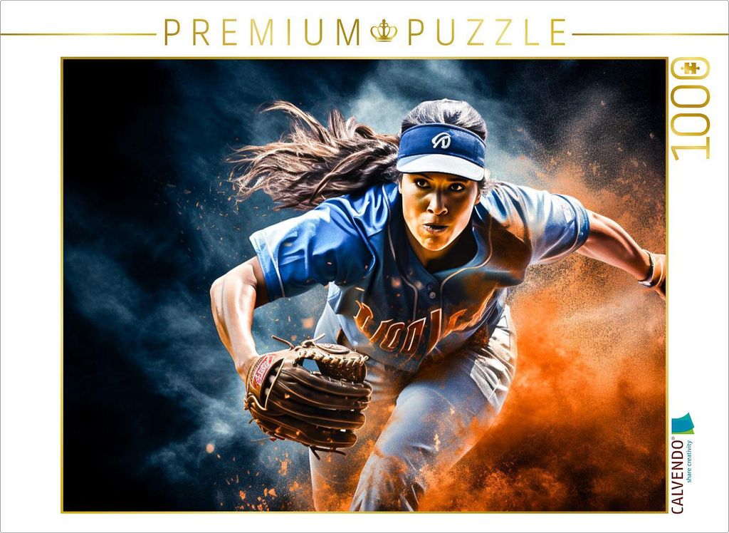 CALVENDO Puzzle Ein Motiv aus dem Kalender Basball und Motivation | 1000 Teile Lege-Größe 64x48cm Foto-Puzzle für glückliche Stunden